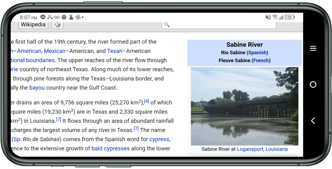 Wikipedia: Sabine River