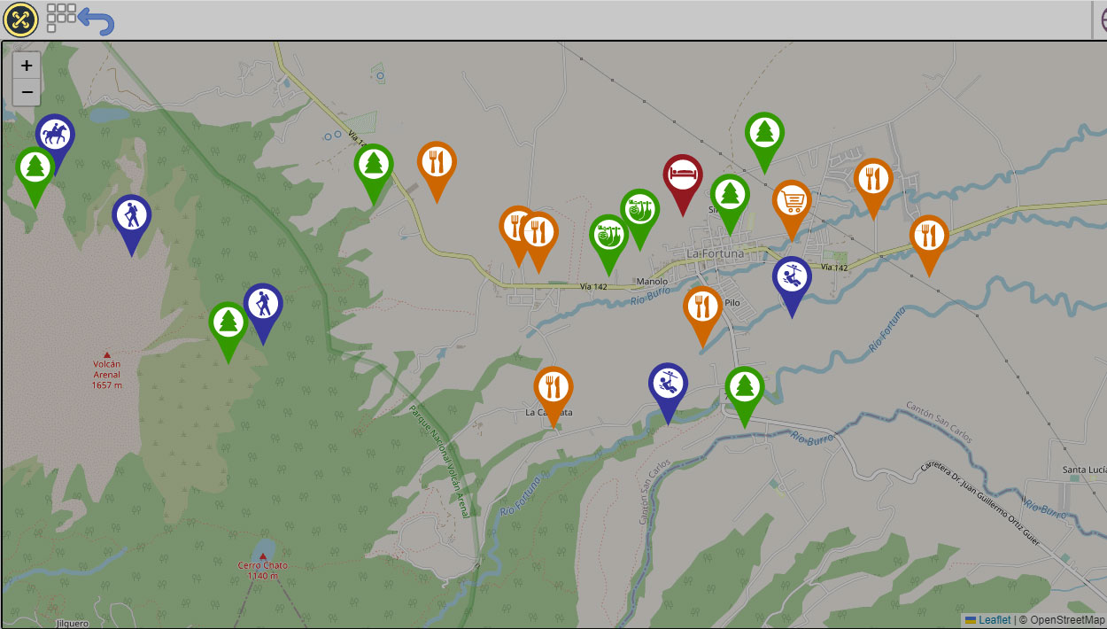 La Fortuna Map View