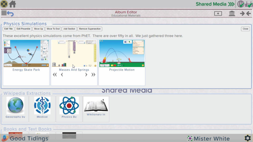 Simulation Menu